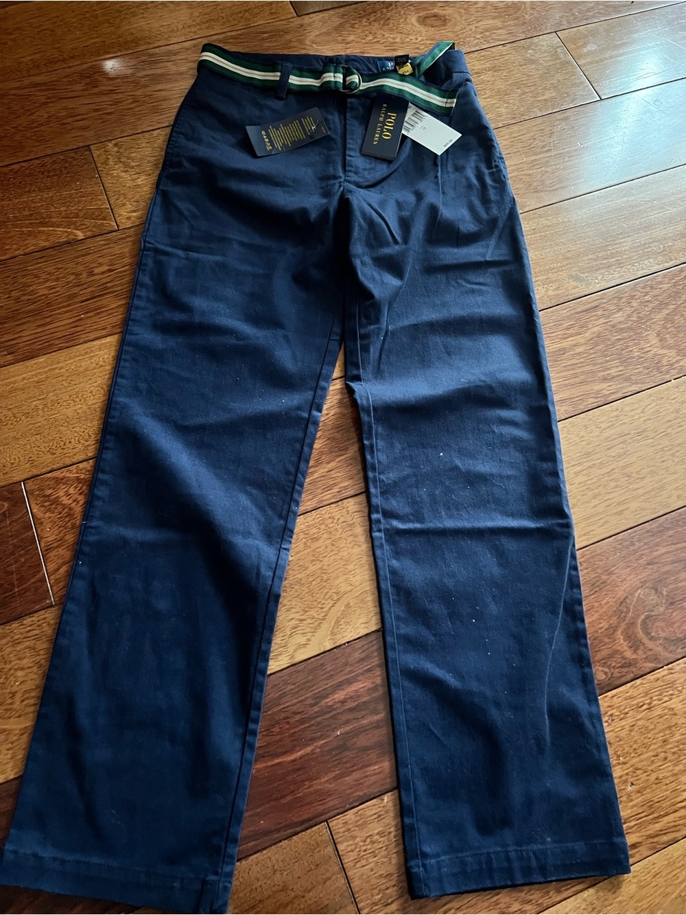 Ralph Lauren Navy Blue Chino Pants, Boys size 12, NWT